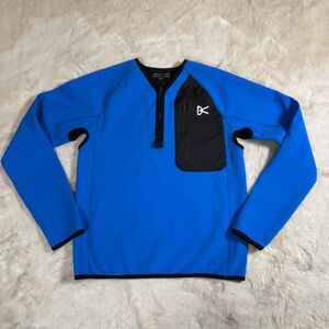 District Vision Rocco Insulated Half Zip Layered Blue / Black Long Sleeve Top S